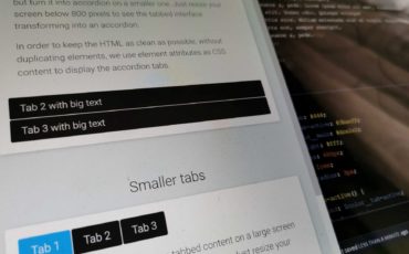 Tabs on desktop, accordion on mobile